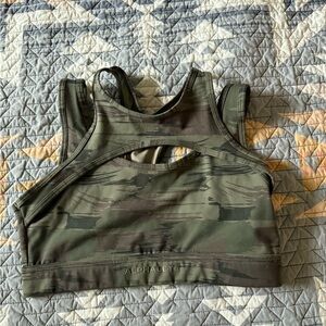 Alphalete Olive Camo Sports Bra
